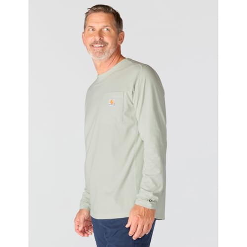 Image of Carhartt Men's Force Relaxed Fit Midweight Long-Sleeve Pocket T-Shirt