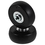 VALICLUD Ruedas de Goma para Equipaje 50X23 MM con Rodamientos Metálicos Juego de 2 Ruedas Giratorias Silenciosas para Reparación de Maletas Reemplazo Resistente para Maletas de Viaje