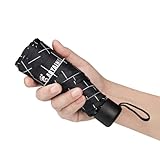 GAOYAING Pocket Umbrella Small and Compact Suit for Pocket Black Plaid