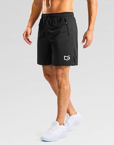 Image of G Gradual Men's Gym Workout Shorts Zipper Pockets 5 inch / 7 inch Quick Dry Breathable Runing Athletic Short for Men