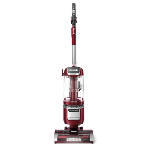 SHARK LA480WM Lift-Away Upright Vacuum Cleaner with PowerFins HairPro, Odor Neutralizer Technology, HEPA Filter, LED Headlights, Advanced Swivel Steering, Perfect for Pets, Magenta Metallic (Renewed)