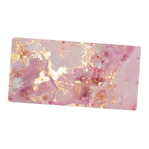 Tapis de bureau chic effet marbre rose WOONEKY sous-main en PVC de qualité