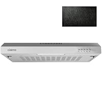 CIARRA 60cm Visor Cooker Hood Undercabinet Hoods Stainless Steel Wall Mounted Kitchen Extractor Fan Model CBCS6903