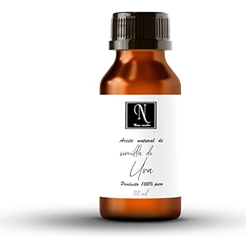 NORA CAMBER Aceite de semilla de uva Vegetal, Natural y 100% puro. Para Cabello, pestañas, acné, arrugas. 100 ml y 150 ml. Ideal para pieles sensibles.