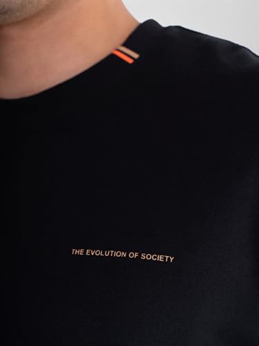 Black Sweater Cotton 97% Elastane 3% for Men Casual, Soft, Modern Design and Comfortable for Everyday Use.3