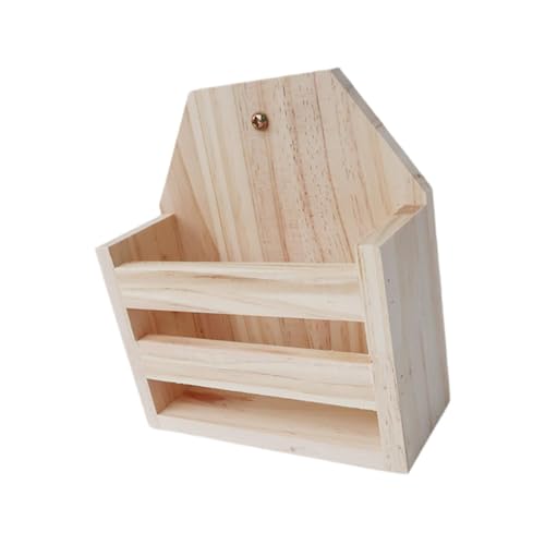 Generic 牧草フィーダー 天然木製 給餌器 牧草がこぼれにくい フードディスペンサー 大容量で補充が楽 餌箱 ケージに簡単設置 モルモット 固定と吊り下げの両方に対応 省スペース設計 ウサギ チンチラに適用, Style B