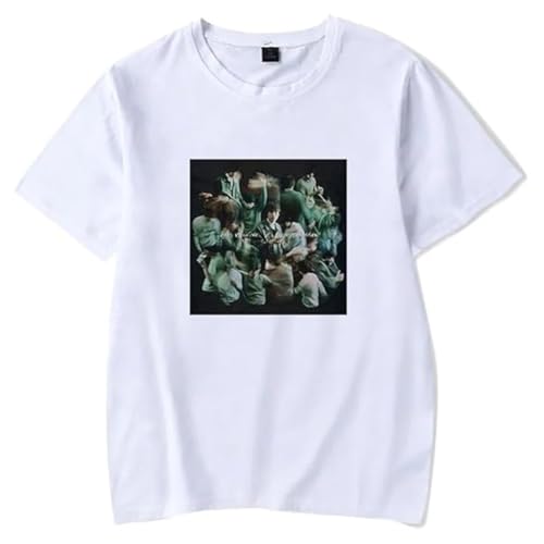 Photo de GJRJS Matt Maltese 2025 T-Shirt Amples Manches Courtes Graffiti,Blanc,XXS