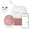 Momcozy Sacaleches Manos Libres Mobile Flow | M9 Mejorado, Eléctrico y Controlado por App, Múltiples Modos & 15 Niveles, Sacaleches Portátil con Almacenamiento Directo de Leche, 24 mm (1, Rojo)