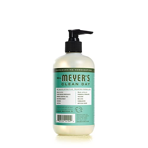 Mrs. Meyer's Hand Soap, Made With Essential Oils, Biodegradable Formula, Basil, 12.5 Fl. Oz - Pack Of 3 #TOP1