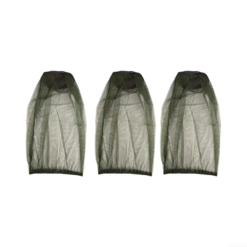 Red para Cabeza de Nylon 70D Paquete de 3 Malla Fina de Protección