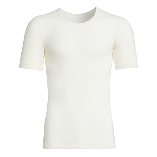 Susa Herren Angora undertrøje S8050090 ThermoUnterwäsche Oberteil, Weiß (Wollweiß S115), L EU