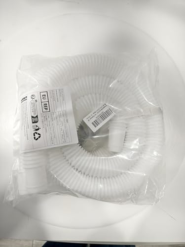 ANTOBLE Pool Hose for Intex 1.25\" Diameter Above Ground Pool Pump Hoses Replacement Accessory 59\" Long 1-1/4 Swimming Pool Filter Pump Hoses 607 637 With 4 Metal Clamps, 2 Pack