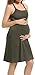 SUIEK Womens Maternity Nursing Tank Tops Cotton Breastfeeding Nightgown Maternity Sleepwear (Small)