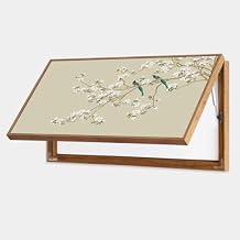 Electric Meter Box Decorative Painting Hide Distribution Cover, Chinese Style Wall Art to Cover Electrical Panel for Home Office Hotel Restaurant with Hydraulic Rod SupportDeep Coffee,60x30cm 23 3/5