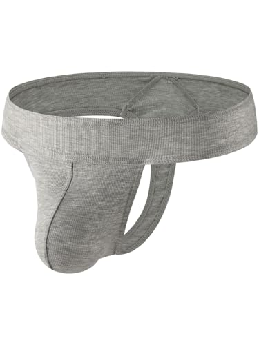 Summer Code Men's Thong Pouch Undewear Low Rise T-Back Under Panties Breathable and Lightweight G-String Bikini