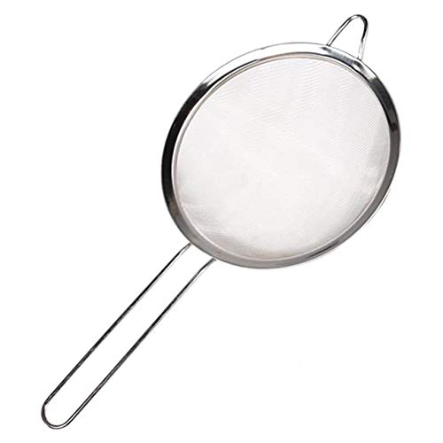 EmNarsissus Filtro de Acero Inoxidable, Filtro de Pantalla, Cuchara, Herramienta para Hornear, colador, Rejilla de Drenaje, Rejilla de Aceite, Cocina de Alimentos, 8/12/14 cm Cover