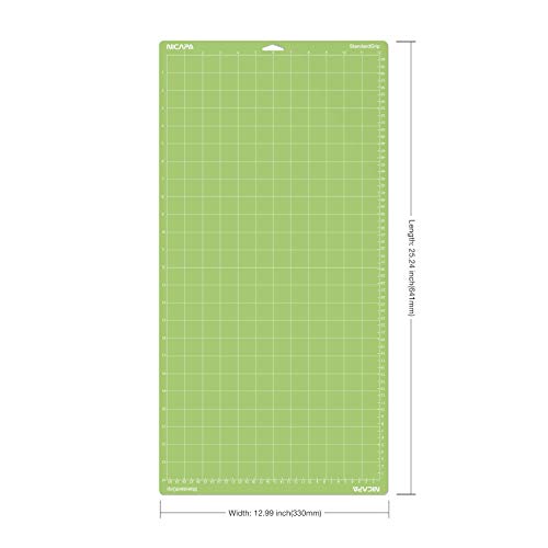 Image of Cutting Mat for Cricut Explore One /Air /Air 2 /Maker (Standardgrip,12x24 inch,3pack) Adhesive&Sticky Non-Slip Flexible Square Gridded Cut Mats Replacement Accessories Set Matts Vinyl Craft