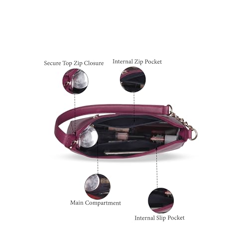 Image of Caprese Carol Medium Hobo Bag for Women with Comfortable Handle | Stylish, Versatile Handbag for Everyday Use | Perfect for Casual Outings, Work, Travel, and Special Events