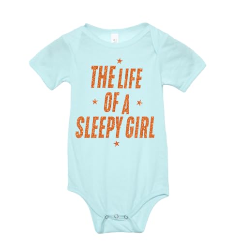 LIFE OF A SLEEPYGIRL Baby Onesie, 100% Cotton, Baby Girl Gift or Baby Shower Accessory