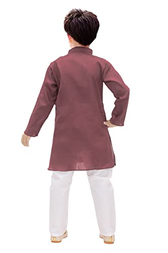 Image of KGN Boys Cotton Blend Regular Solid-Punjabi /Kurta Pajama Set | KGN07 |