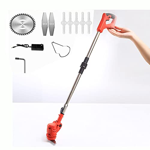 Recortadora de Bordes inalámbrica para césped/bordeadora con batería, Liviana, portátil, Estirable, cortadora de césped, Herramienta de bordeadora de césped alimentada por batería para jardín de Pat