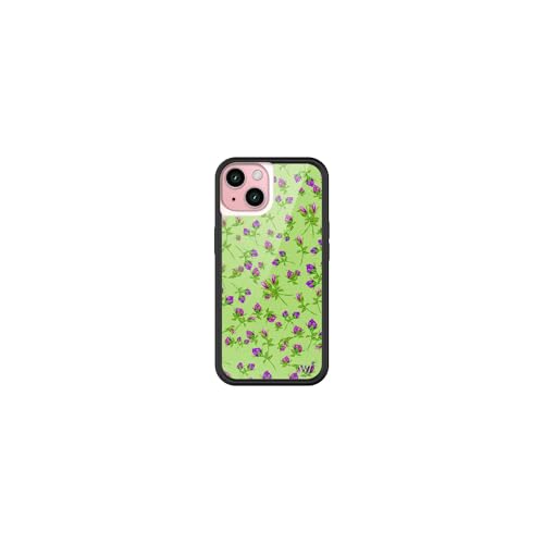 Wildflower Cases - Compatible with iPhone 15| Protective Black Bumper,