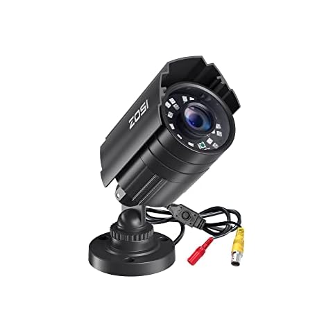 ZOSI 2MP 1080p Outdoor/Indoor Home Security Camera (Hybrid 4-in-1 HD-CVI/TVI/AHD/960H Analog CVBS),24PCS LEDs,80ft(24M) IR Night Vision,Weatherproof Surveillance CCTV Bullet Camera Cover