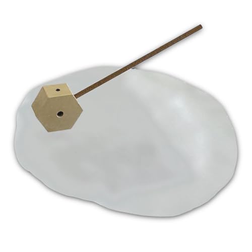 インセンスホルダー トレー ガラス スモーク 真鍮 お香立て おしゃれ インセンススティック 入れ 線香 立て かわいい パロサントホルダー パロサント 置き 北欧 シンプル ユニーク 韓国 透明 クリア 受け皿 (お香立ての種類(六角形))