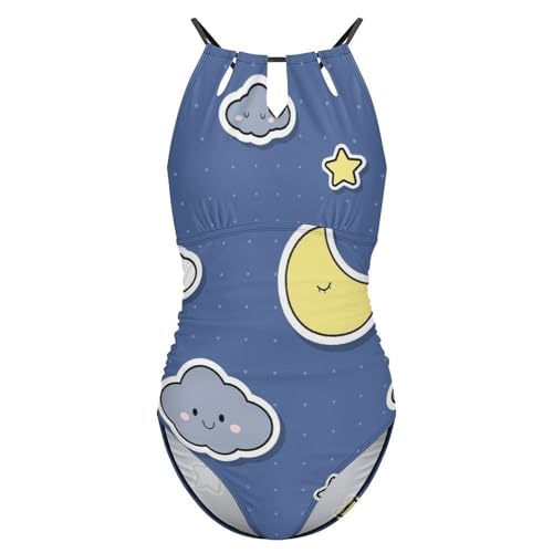 Maillot de bain sculptant Étoile Lune pour affiner la silhouette - 4