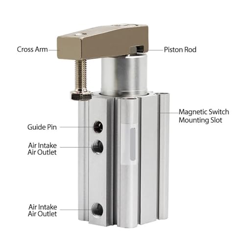 Cylindre d'angle pour résoudre les problèmes de bridage instable MKB63x20LZ