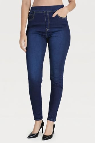 Image of Black Denim Fix Elastic Women Denim Jegging