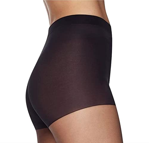 Image of L'eggs Silken Mist Ultra Sheer With Run Resist Technology, Control Top Sheer Toe Pantyhose, Black Mist, Queen Plus,2-pack
