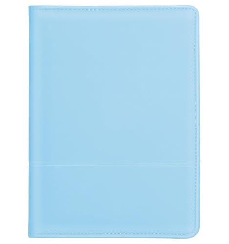 Image of Padfolio /Portfolio Binder, Mini Padfolio Portfolio Binder 5 x 8 Legal Writing Pad, A5 Document Organizer Folder for Men Women, Sky Blue.