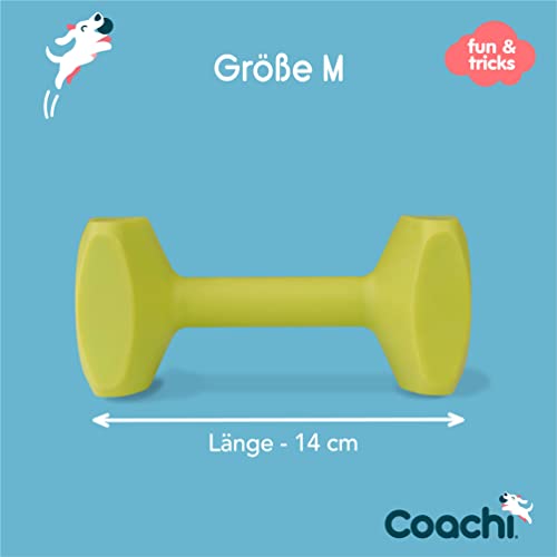Coachi Training Dumbbell, schwimmt, weites Werfen, klassisches Apportierspielzeug, Jagdhund- und Welpentraining. Hundezubehör, sehr robust und beständig, für mittelgroße Hunde und Welpen
