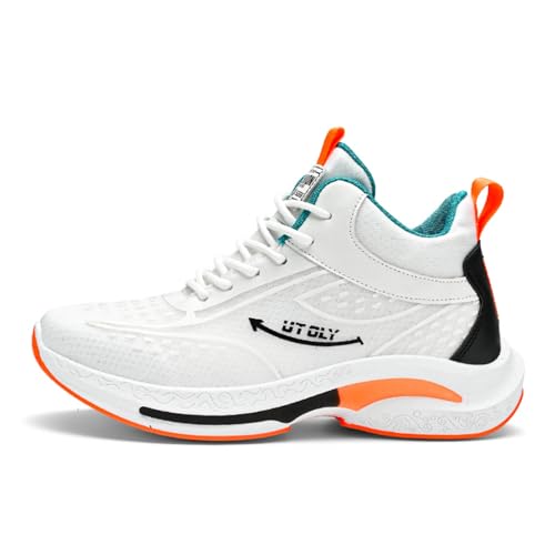 Men's High - Top Color - Accent Sneakers, Fashion Sports Shoes - Fashionable for Trail Runs, Gym Training & Daily Commute