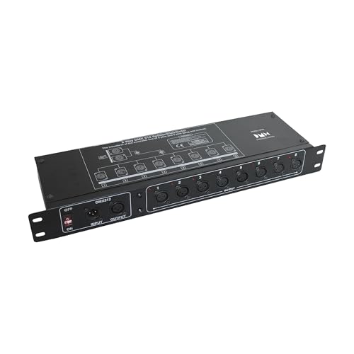 DMX Splitter 8 Way DMX 512 Controller Stage Light Distributor and...