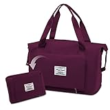 🚢【SECO HÚMEDO SEPARADO】: Hay un compartimento húmedo-seco en la bolsa de deporte mujer gimnasio. Puedes poner tus toallas mojadas, artículos de tocador u otra cosa mojada en el compartimento húmedo cuando haces ejercicio o viajas y no te preocupes, mojará tu cosa seca en la bolsa.