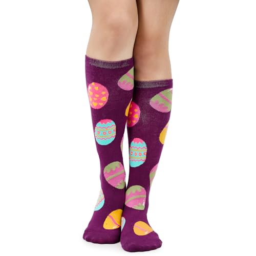 Image of Zando Knee High Socks for Women Striped Athletic Long Tall Tube Socks Outdoor Sports Casual Thigh High Stockings