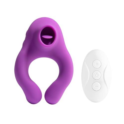 Platanomelón - Vibrador para Parejas con 9 Patrones de Vibración y Control Remoto, Juguete Erótico Sumergible y Recargable - Fenda Lila