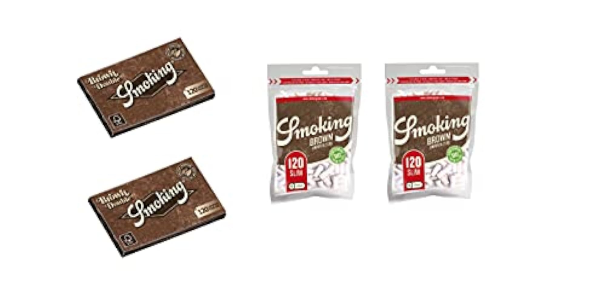Brown Regular Size Double Window Booklets & Slim Filter Set