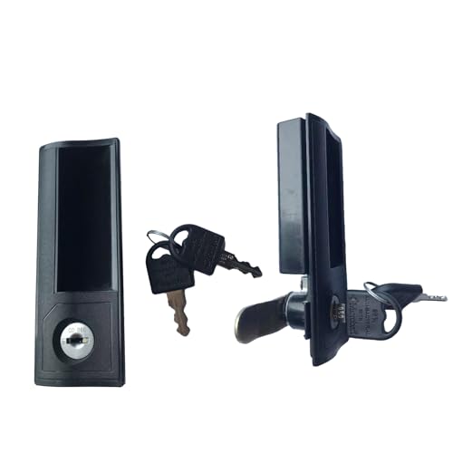 MECOLOR Cerradura de repuesto para casillero, cerradura de mango negro, Tailandia CL- Cyber Lock CL-2 cerradura de llave para armarios de metal MECOLOR con puerta 4/6/9 (cada paquete con 2 piezas)