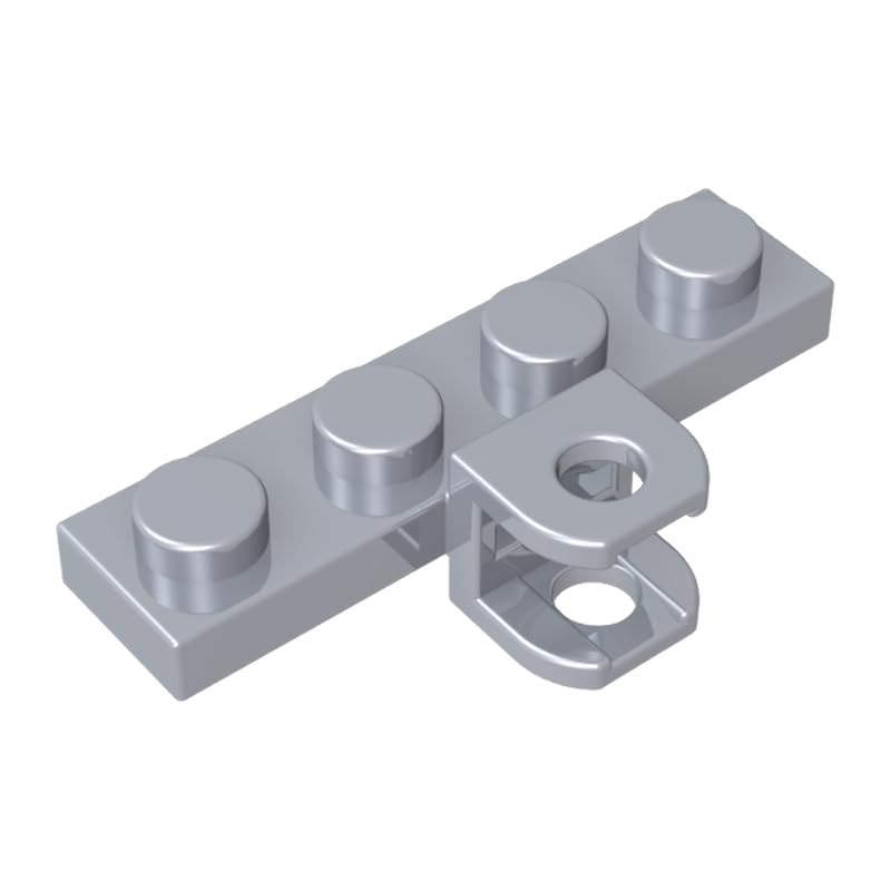 98263 Hinge Plate Special 1x4 with Coupling Link Double, Red, 50 PCS
