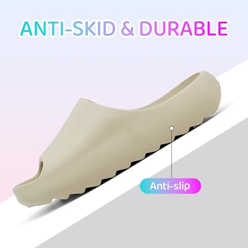 Image of Cloud Slides for Kids,Boys Girls Shower Slippers Bathroom Pool Sandals,Toddler Home House Open Toe Comfy Thick Sole Slippers,Summer Non-Slip Beach Shoes