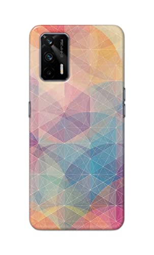 Image of Printed Hard Back Cover Case for Realme GT 5G Back Cover (Crumpled Paper Design) -1803