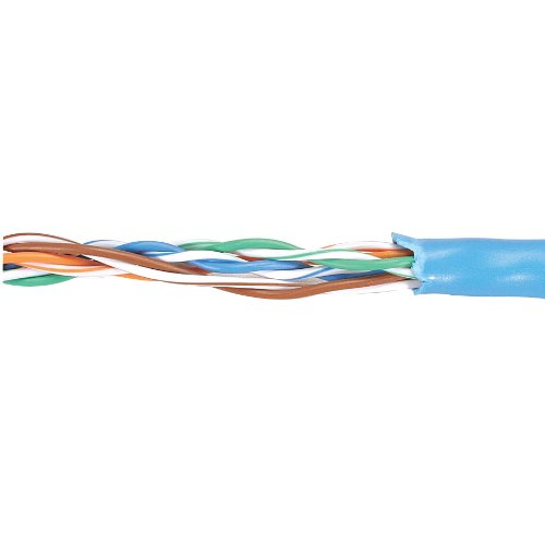 Carol Cat 5e Riser Rated Cable Blue 1000 ft. Made in USA Payout Box