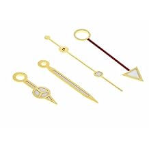 Ewatchparts WATCH HANDS متوافق مع GMT MOVEMENT ETA 2836-2 ، 2892-2 ، 2892.A2 ، 2893-2 لون الذهب