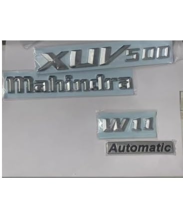 Image of CAR Badge Emblem Monogram Logo Decals wrap Sticker Symbol 3D Kit16 Compatible with M-ahindra XUV500 XUV 500