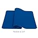 GASARÉ, Placemats Set of 4, Silicone Placemats, Table Mats, Non-Slip, Easy to Clean, Heat Resistant, Flexible, 20% Thicker, 16 x 12 inches x 1.1mm, Blue