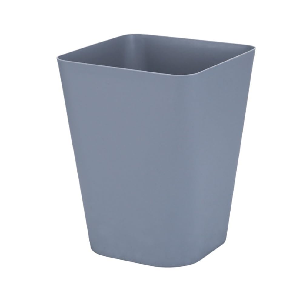 Space-Saving Trash Can for Small Spaces, Square Design & Compact, Multi-Scene Use(Khaki)