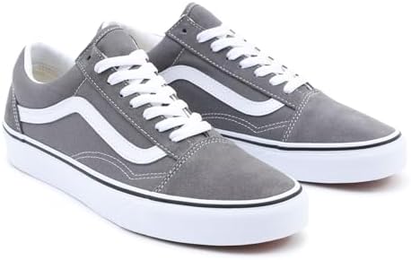 Vans U Old Skool Sneakers Pewter/True White Men Size 9.5 | Image 1
